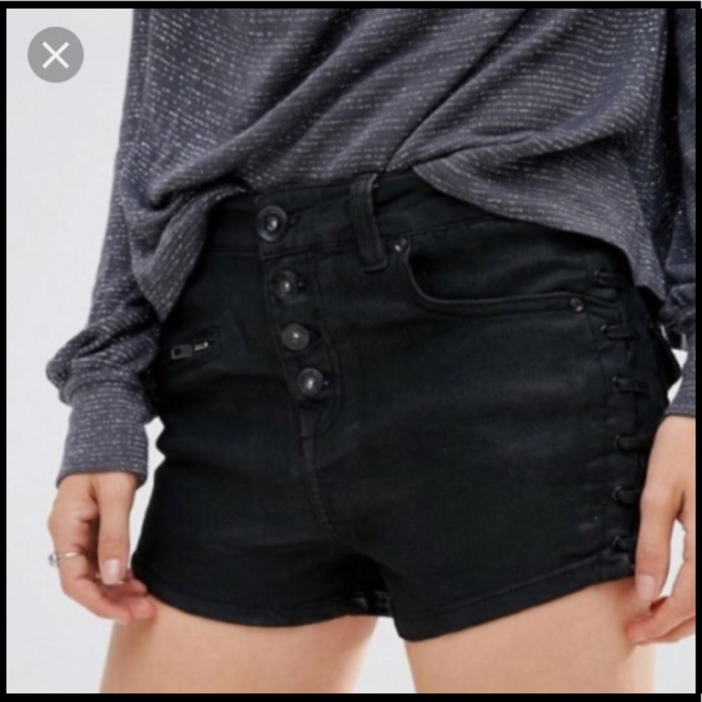 | Free People | Lone Ranger button up Shorts